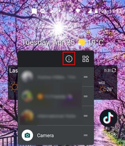 WhatsApp info Icon