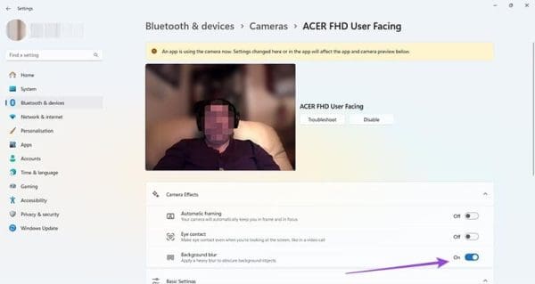 Windows Studio Effects Tip 3 Background Blur 1