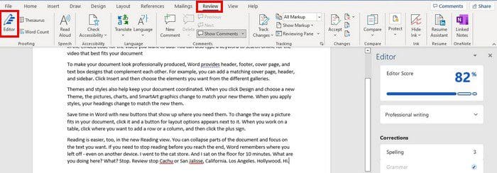 Enable Word Editor