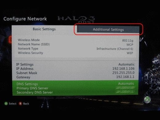 XBox 360: Find MAC Address