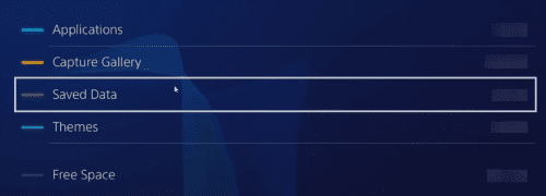 Accessing saved data on PS4