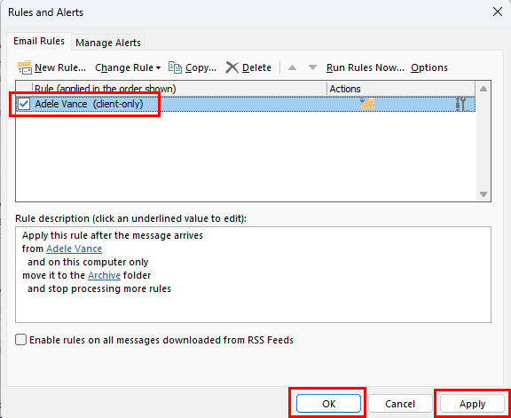 Activate Specific Rules That Aren’t Working