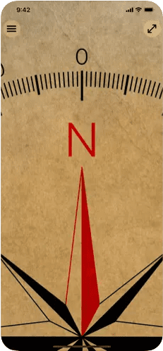 Compass for iPad and iPhone compass app