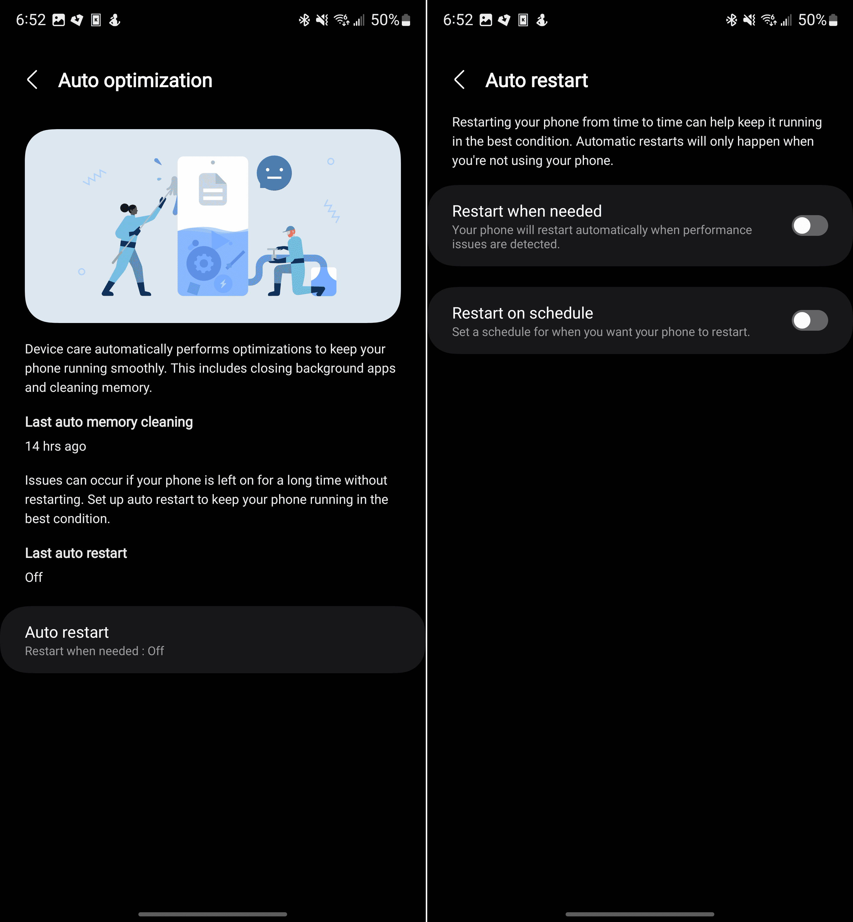 Galaxy S24 How to restart automatically 2