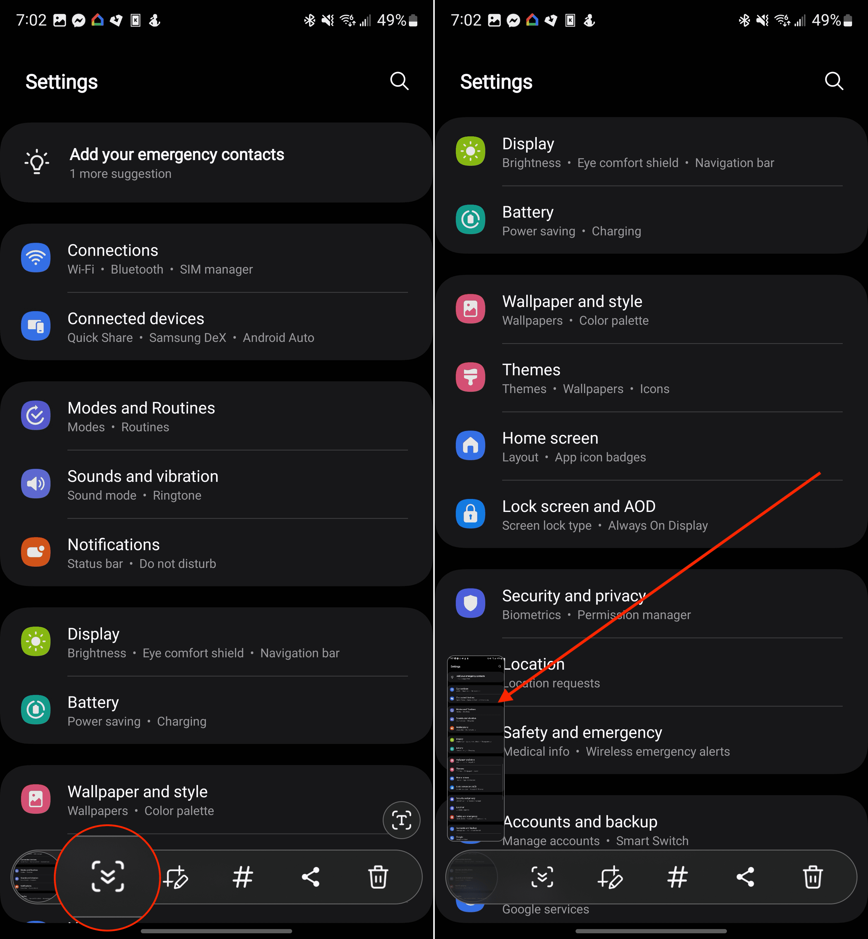 Galaxy S24 How to Screenshot entire pages