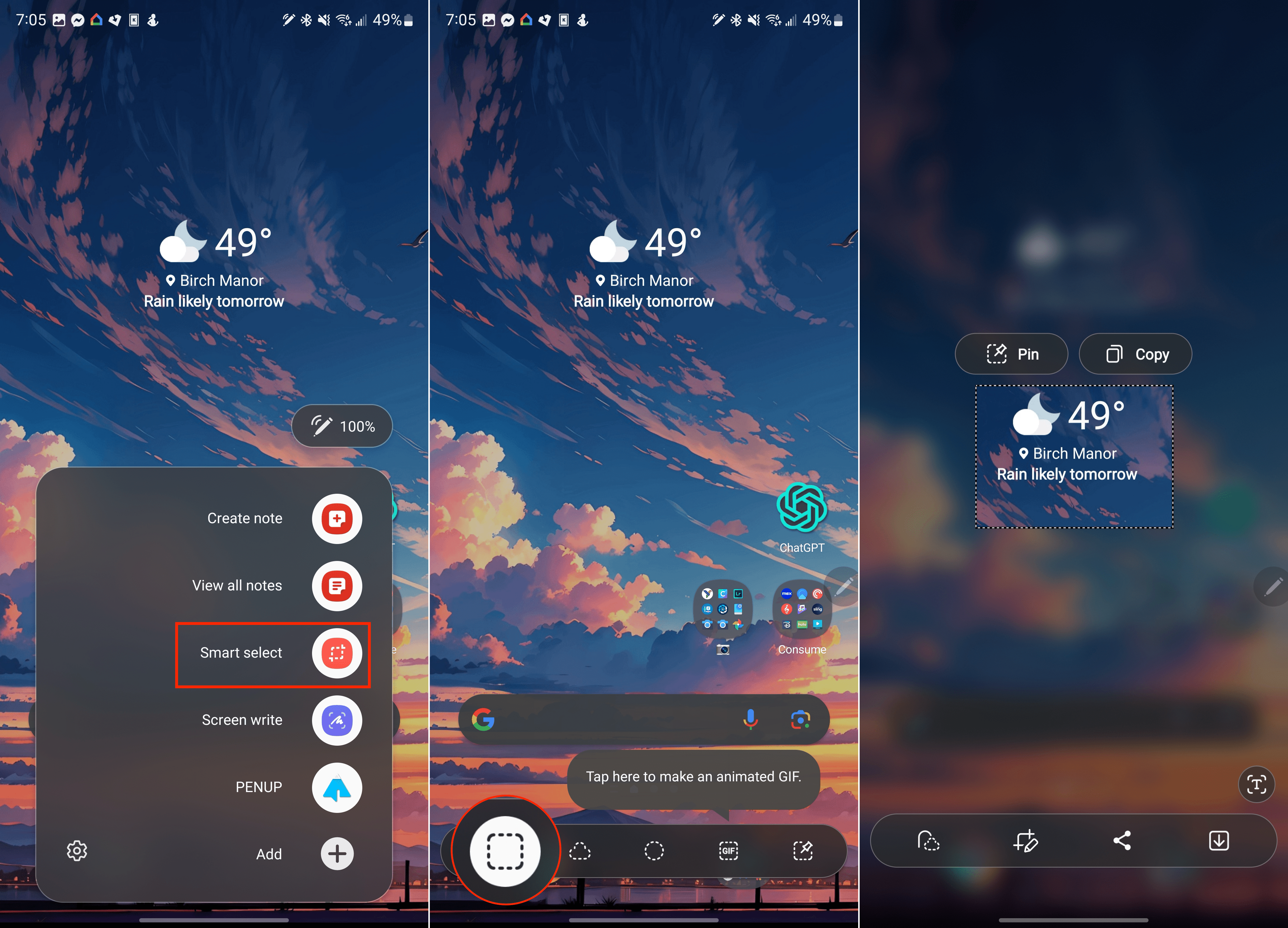Galaxy S24 How to Screenshot using S Pen