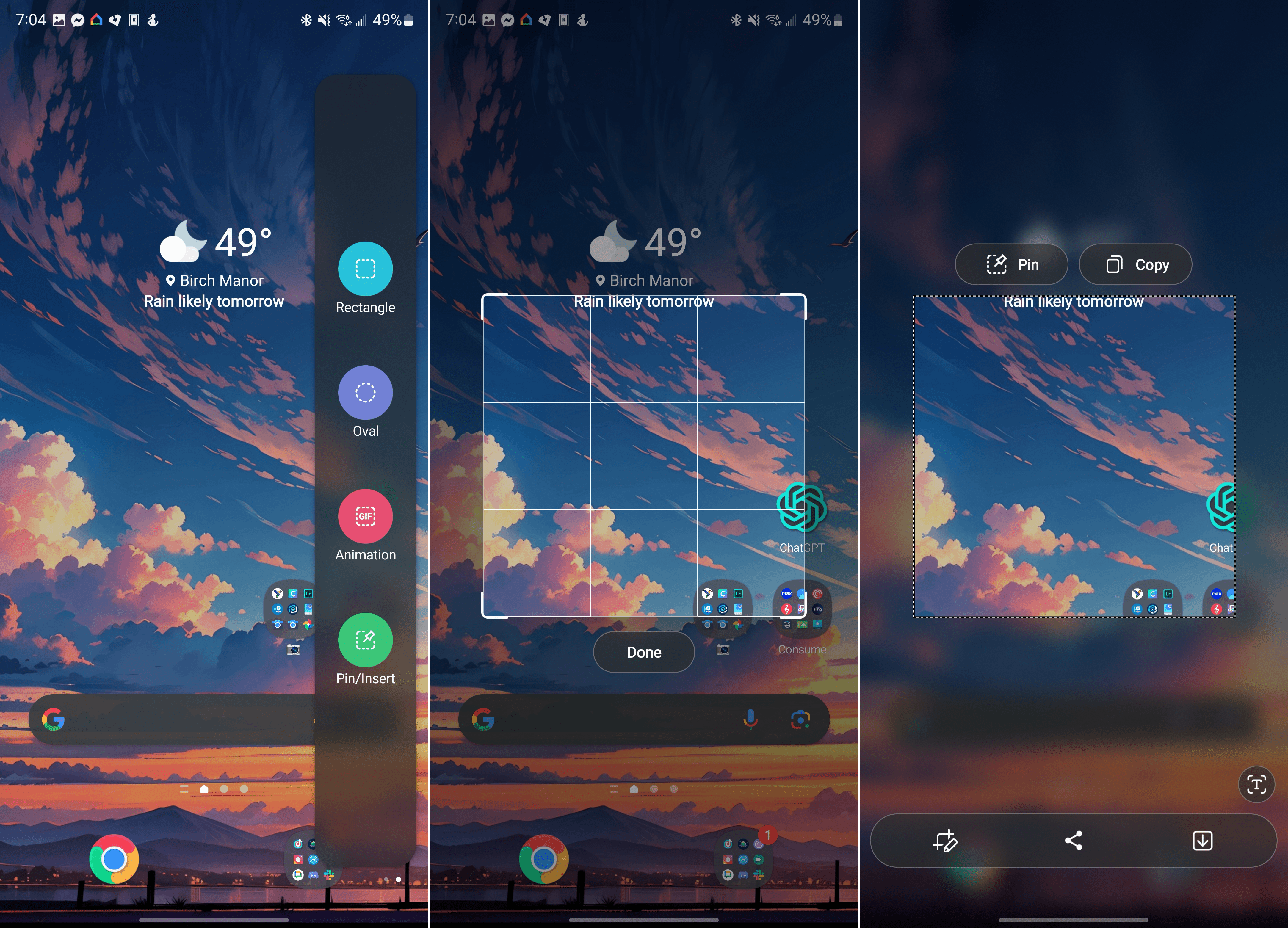 Galaxy S24 How to Screenshot using Smart Select and Edge Panels 3