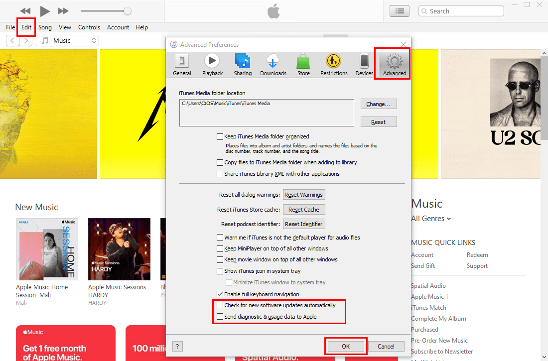 Get iTunes from Microsoft Store and disable automatic updates