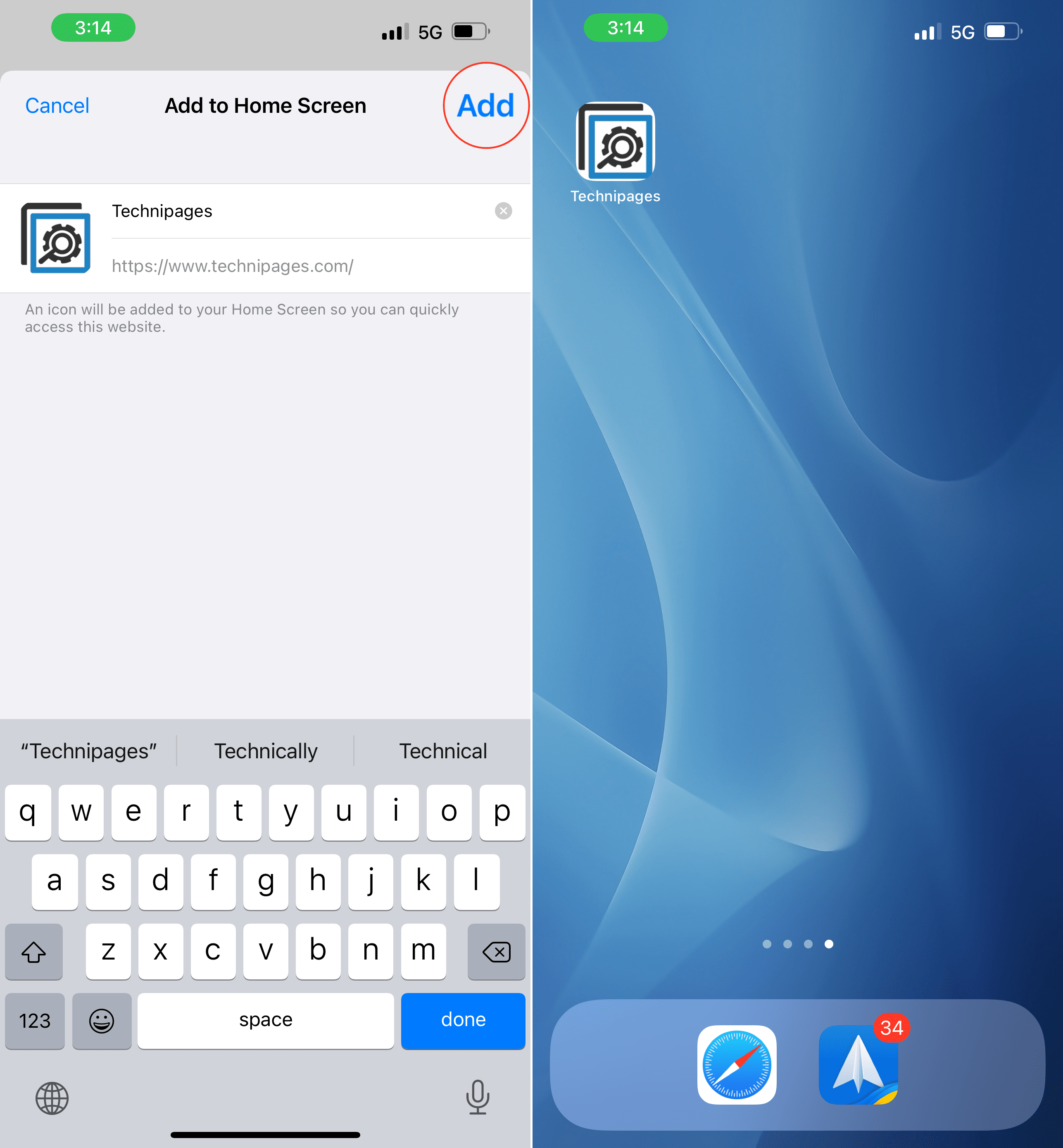 How to add a website to your home screen on iPhone Steps - 2