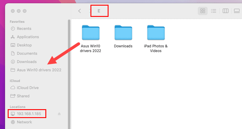 How to add networked folders to Finder sidebar