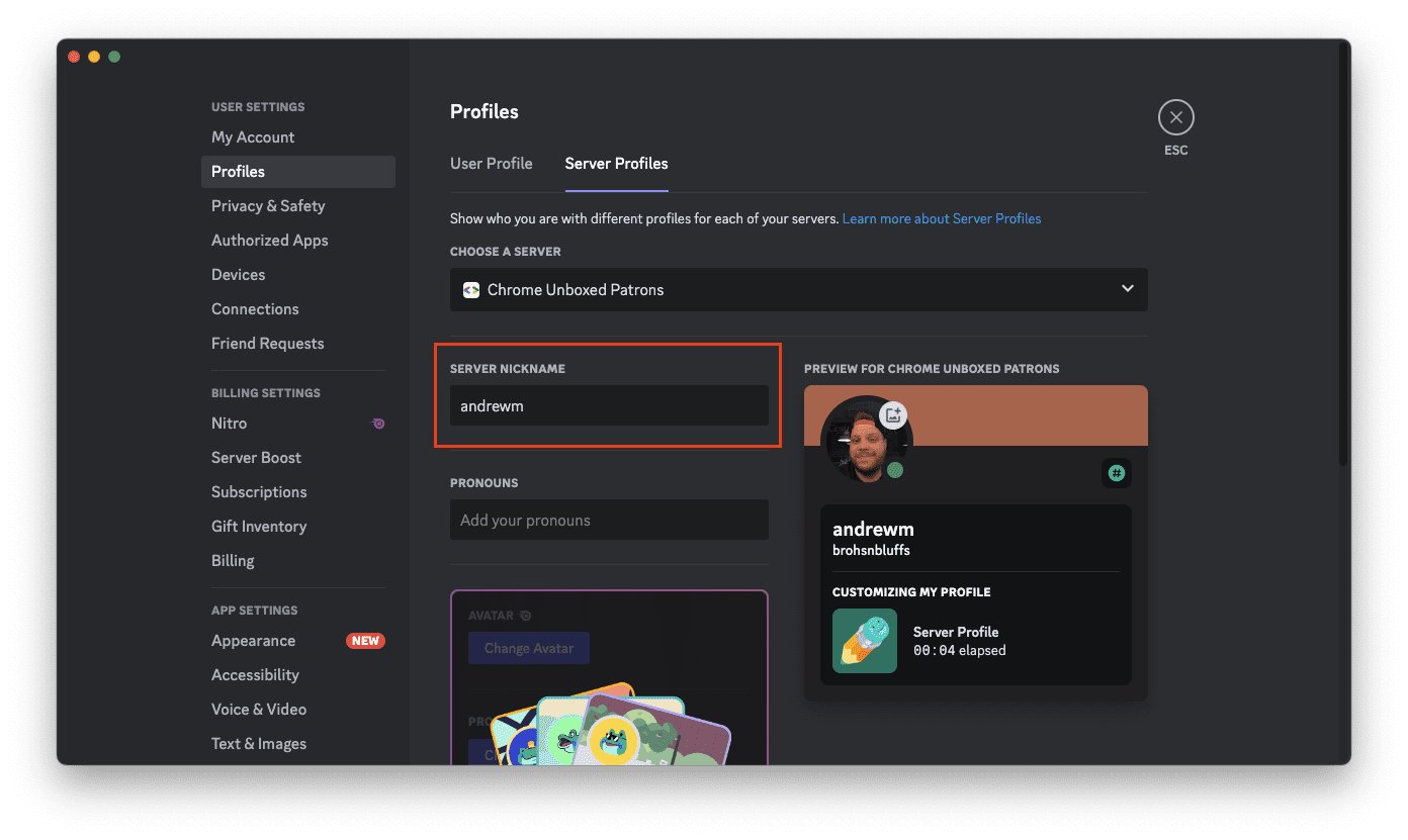 How to change your Discord server nickname - 5