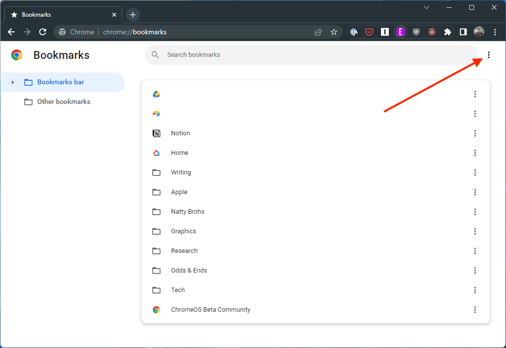 How to export Chrome bookmarks on Windows - 4