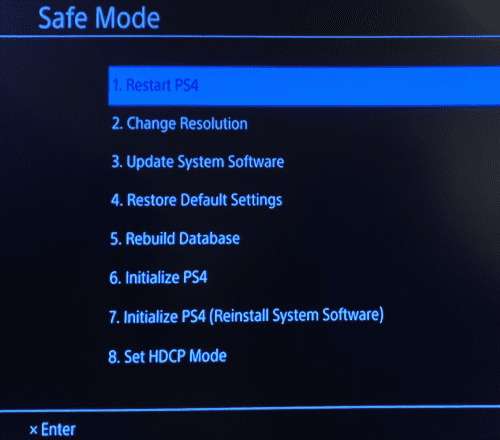 How to Fix Corrupted Data on PS4 by rebuilding database