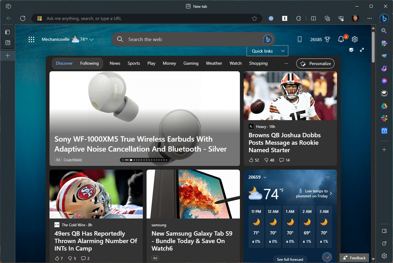 Get Access to Bing AI on Windows 11 in browser
