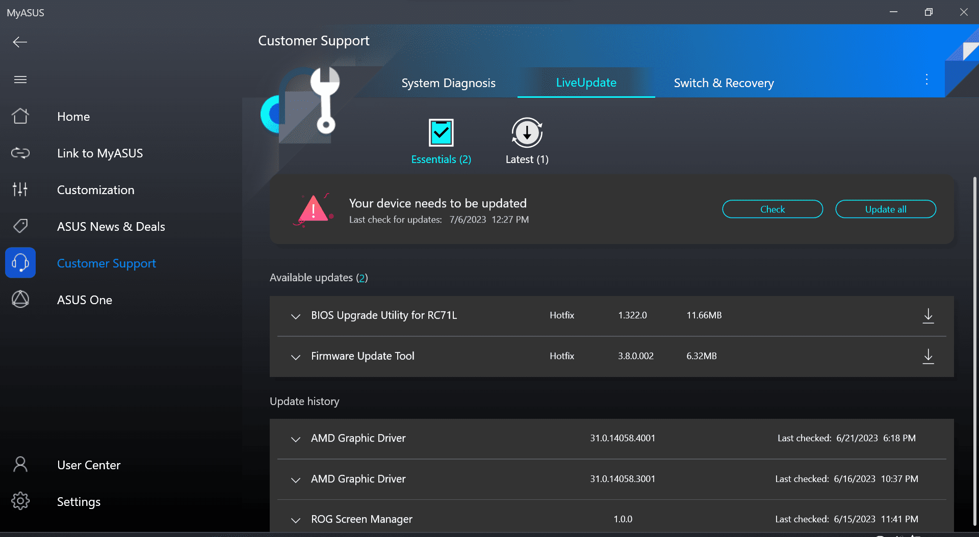 How to update BIOS on Asus ROG Ally - 7