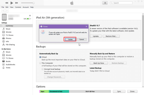 How to update iPhone without Wi-Fi (Updating iPad from iTunes)