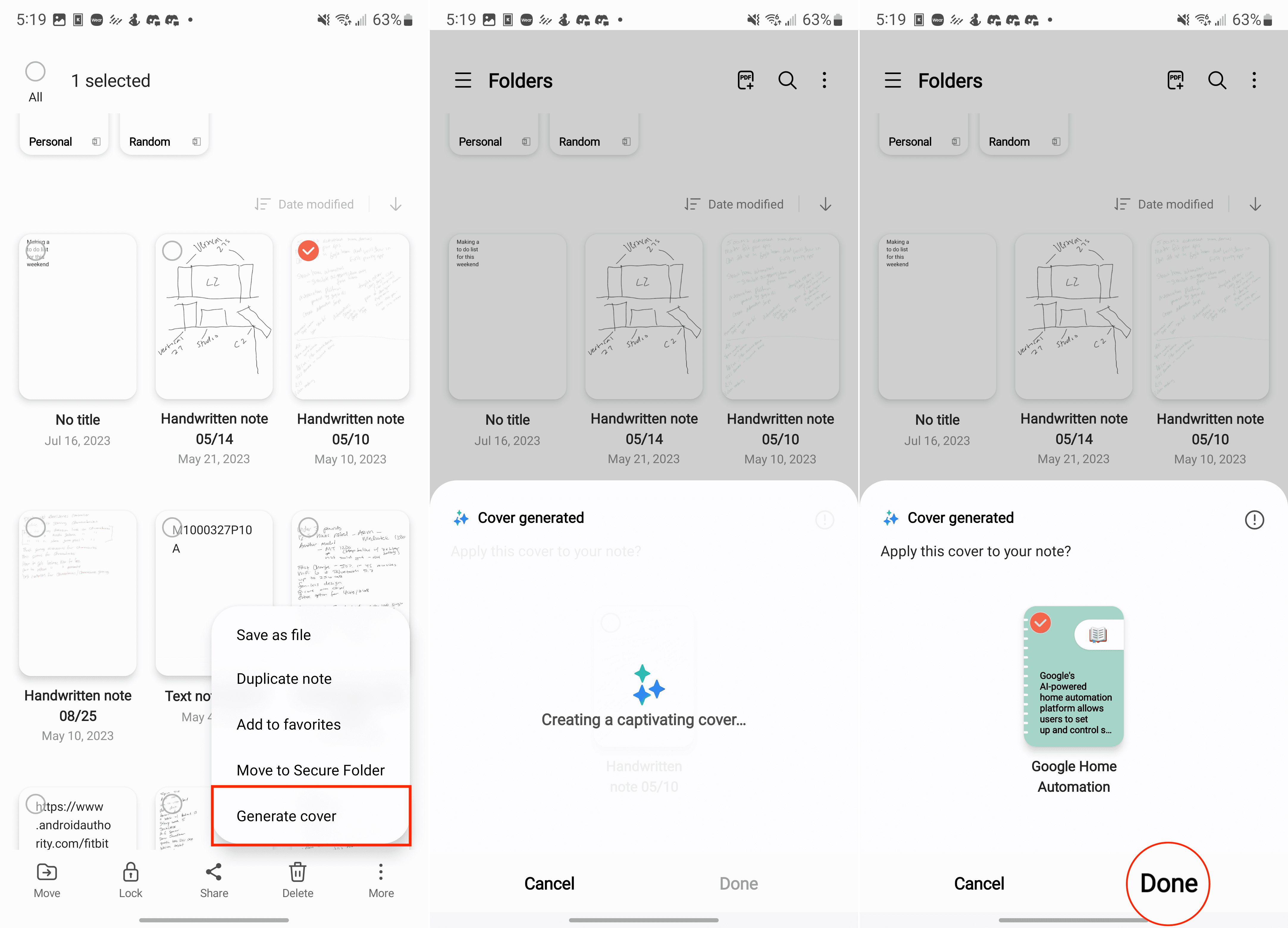 How to use Note Assist on Galaxy S24 Generate Cover