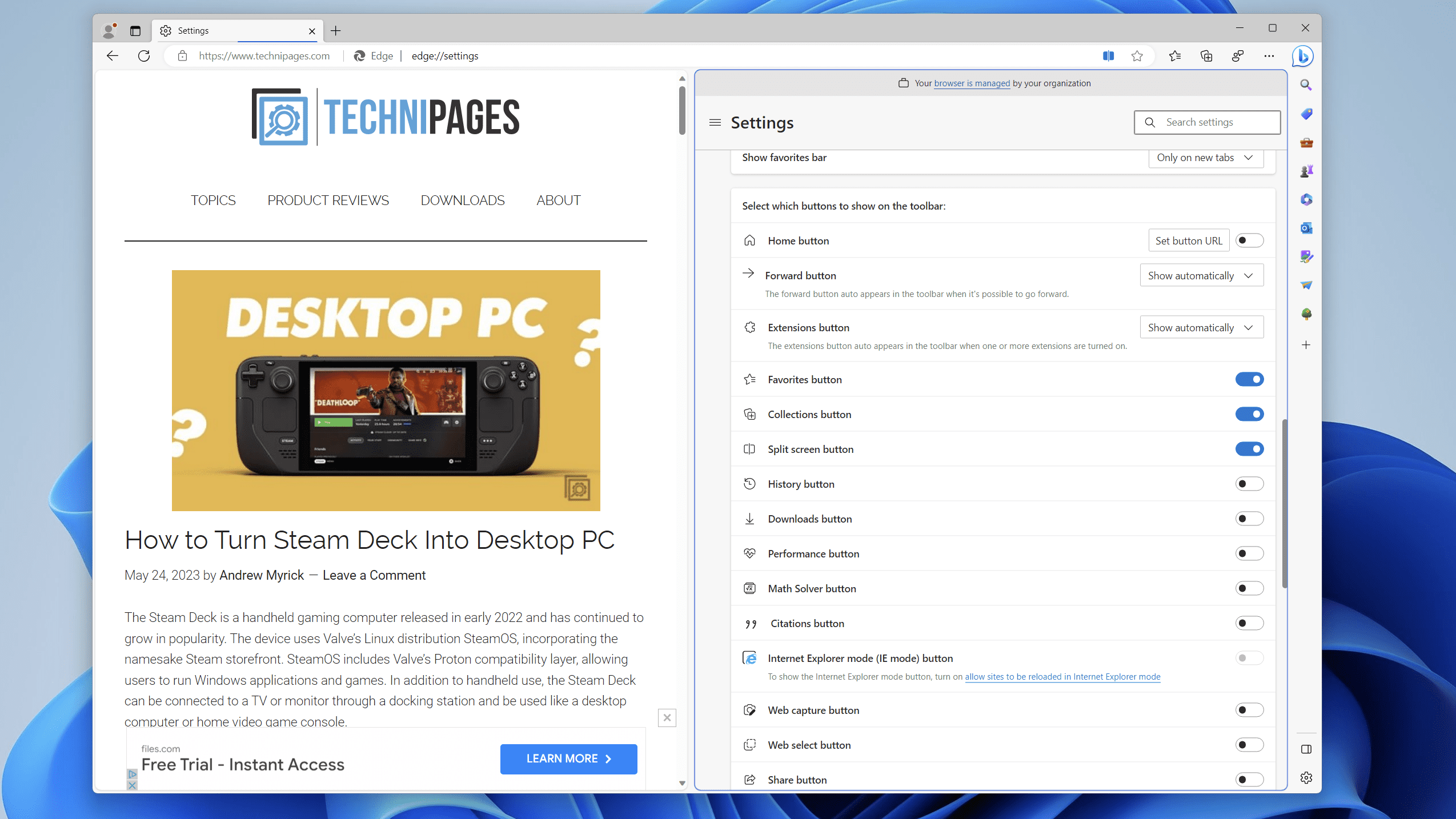 How to Use Split Screen in Microsoft Edge on Windows - 7