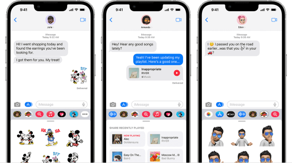 Apple iMessage Stock Image