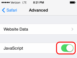 iOS Safari Javascript