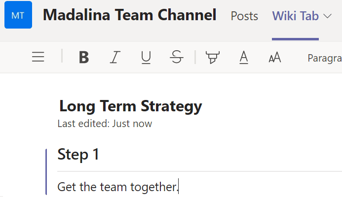 ms teams someone else is editing this section