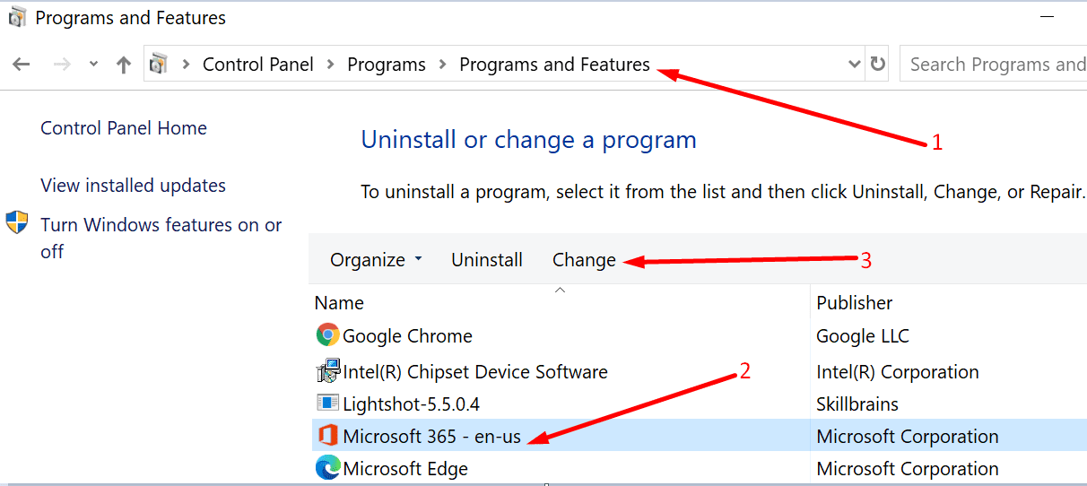 office 365 control panel