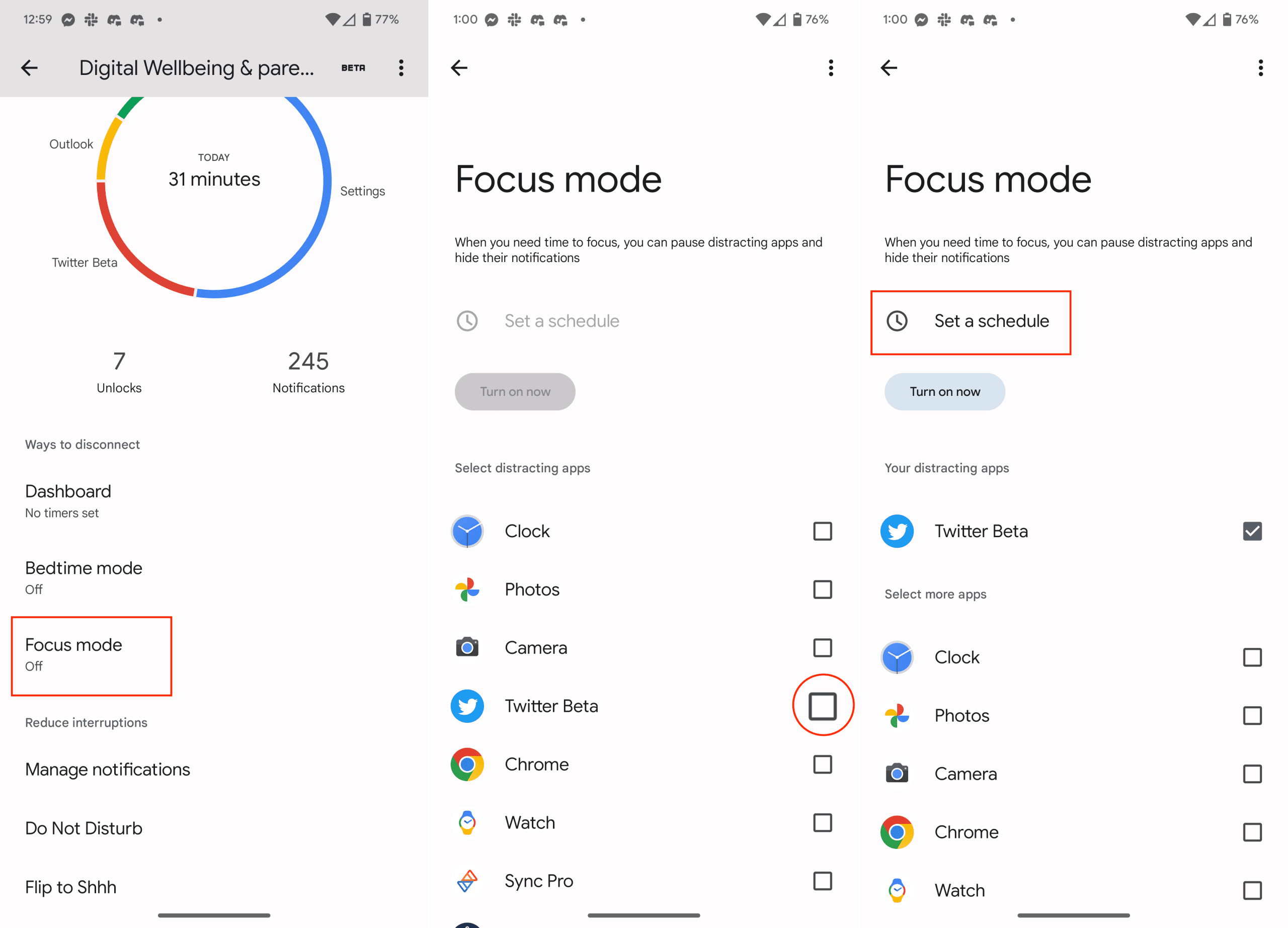 Set up Focus Mode in Digital Wellbeing on Android - 1