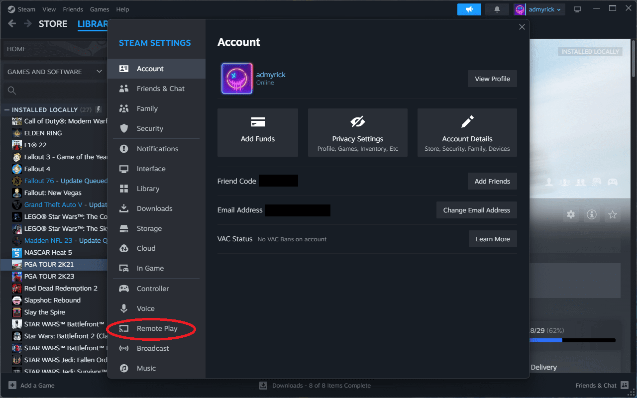Steam Deck How to Remote Play From Your Computer 150849