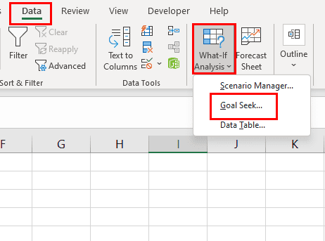 Where Is Goal Seek in Excel
