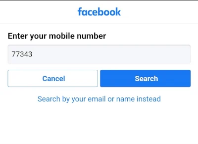 FB Search for Number